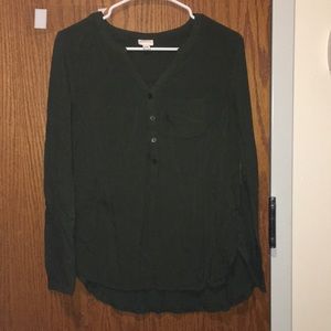 Olive Green Flow Shirt